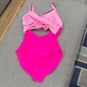 Pink One-Piece Swimsuit